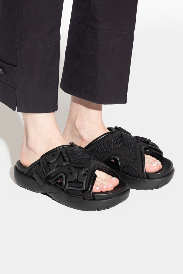 Black 'Snap' slides Bottega Veneta - bottega veneta chain